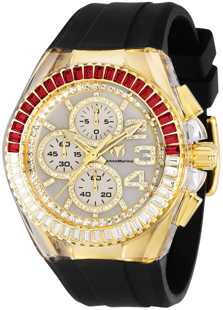 Technomarine Herrklocka TM-121031 Cruise Glitz Vit/Gummi Ø45 mm