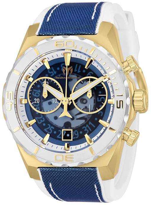 Technomarine Herrklocka TM-519007 Reef Shark Blå/Gummi Ø48 mm