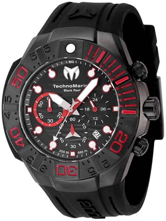Technomarine Herrklocka TM-523010 Reef Black Svart/Gummi Ø45 mm - Technomarine