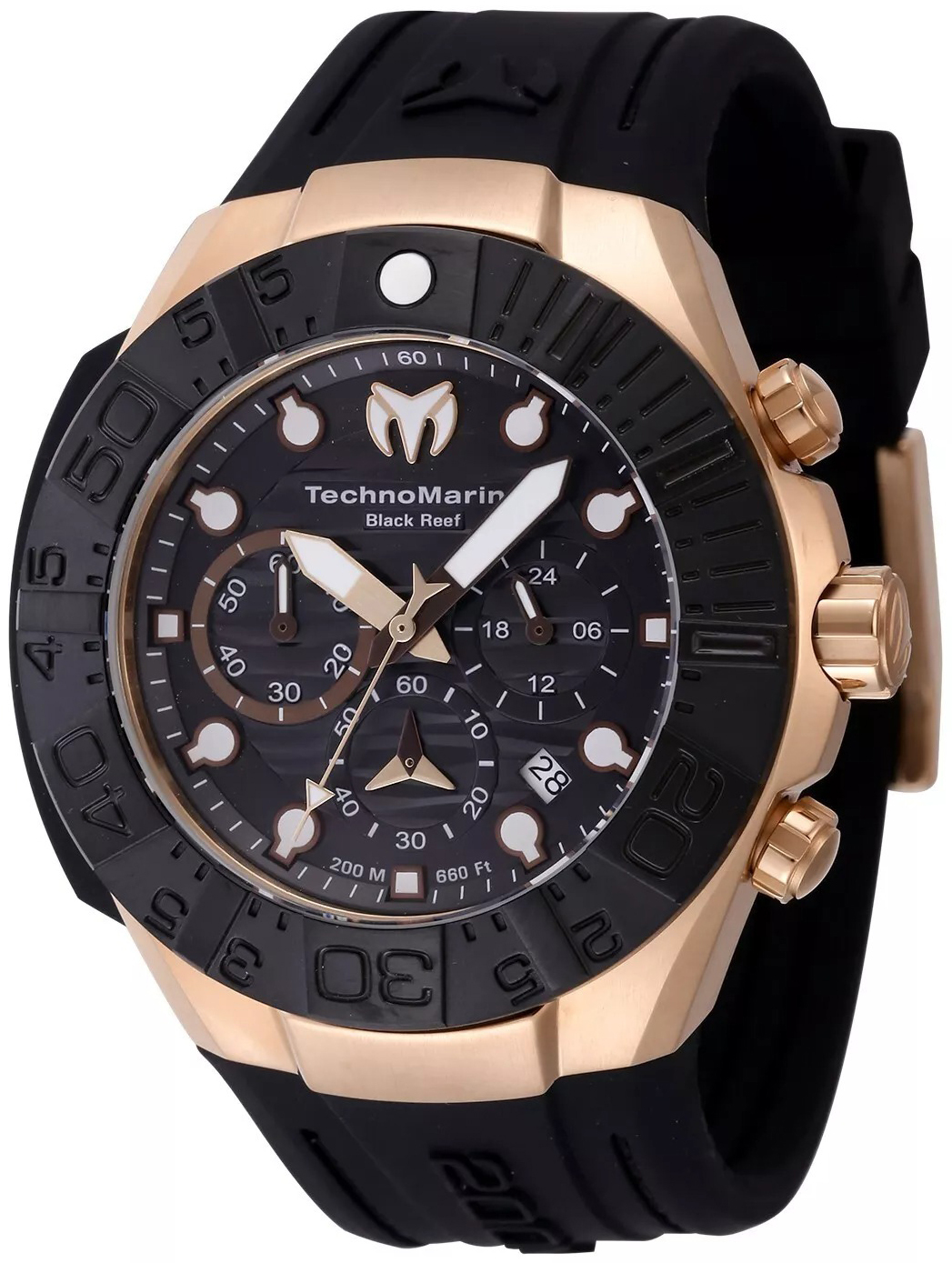Technomarine Herrklocka TM-523011 Reef Black Svart/Gummi Ø45 mm - Technomarine