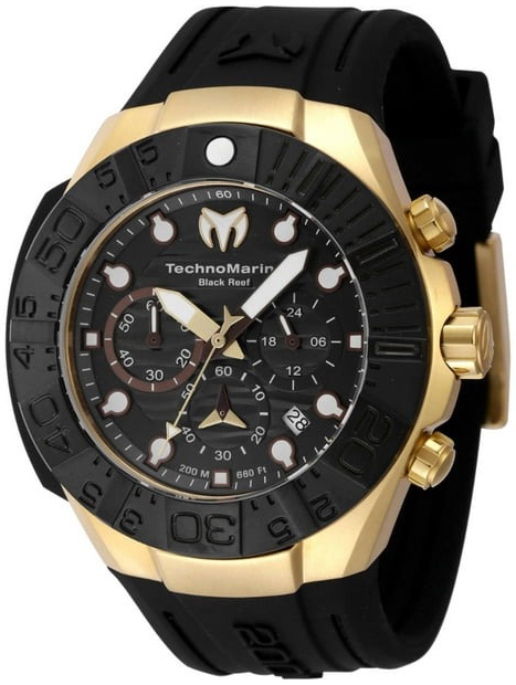 Technomarine Herrklocka TM-523012 Reef Black Svart/Gummi Ø45 mm - Technomarine