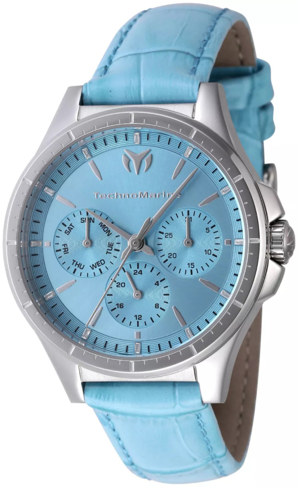 Technomarine Damklocka TM-822057 Moonsun Blå/Läder Ø36 mm - Technomarine