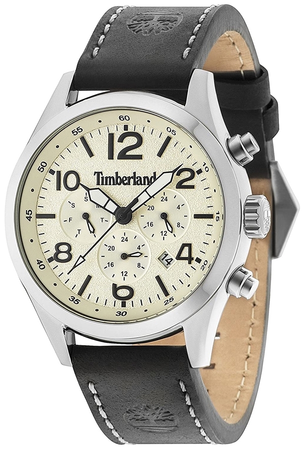 Timberland Herrklocka TBL15249JS.07 Ashmont Beige/Läder Ø40 mm - Timberland