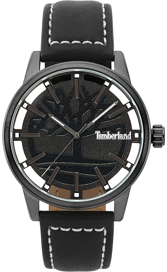 Timberland Herrklocka TBL15362JSU.02 Svart/Läder Ø44 mm - Timberland