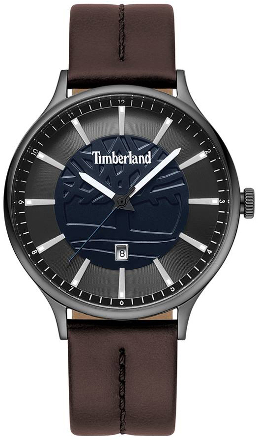 Timberland Herrklocka TBL15488JSU03 Svart/Läder Ø43 mm - Timberland