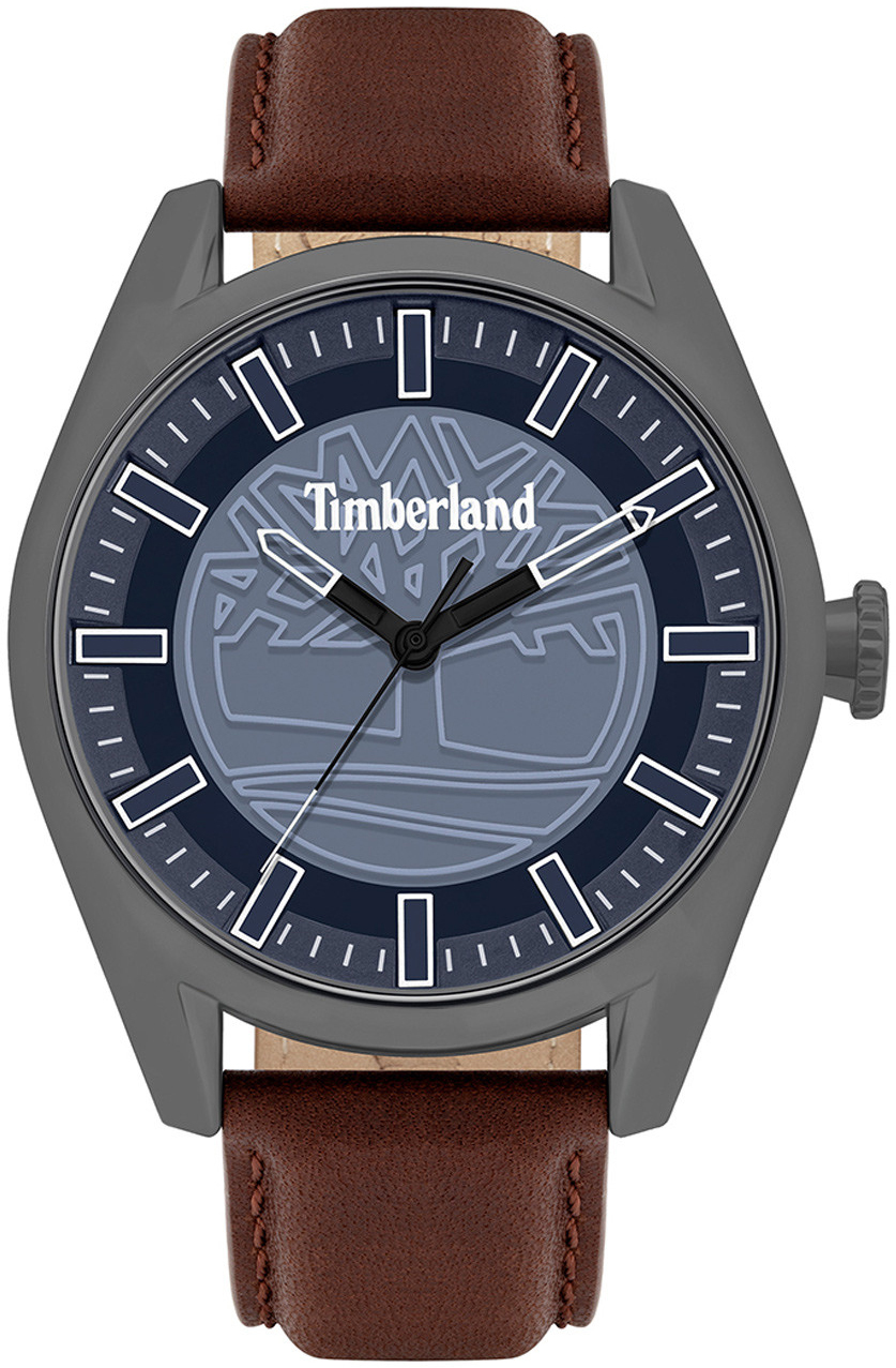 Timberland Herrklocka TBL16005JYU.03 Ashfield Blå/Läder Ø46 mm - Timberland