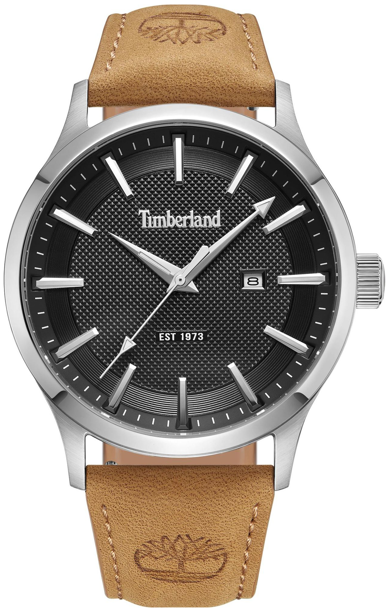 Timberland Herrklocka TDWGB0041003 Trumbull Svart/Läder Ø45 mm