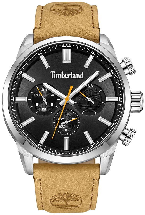 Timberland Herrklocka TDWGF0028701 Henniker II Svart/Läder Ø46 mm