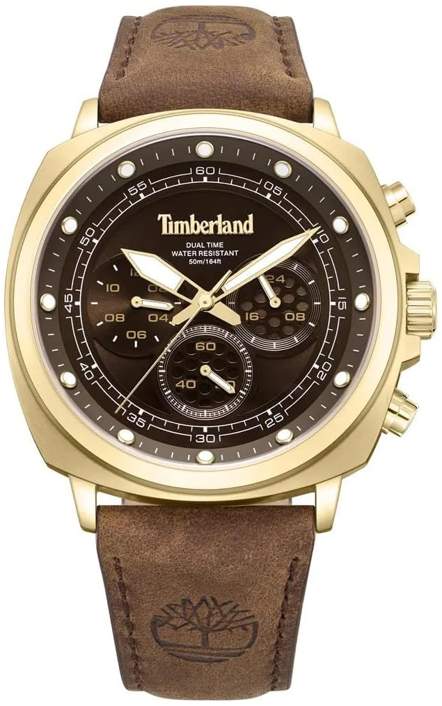 Timberland Herrklocka TDWGF0042003 Williston Brun/Läder Ø44 mm