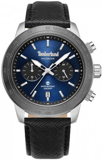 Timberland Herrklocka TDWGF0075101 Raynham Blå/Läder Ø44 mm
