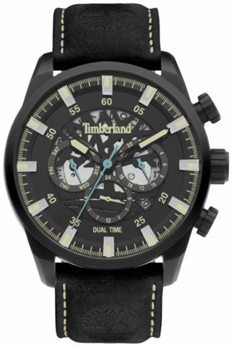 Timberland Herrklocka TDWGF2100601 Classic Svart/Läder Ø46 mm - Timberland