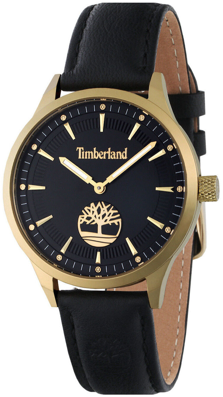 Timberland Damklocka TDWLA2200201 Whittemore Svart/Läder Ø38 mm - Timberland
