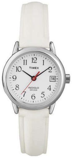 Timex Easy Reader Damklocka T2H391PF Vit/Läder Ø51 mm