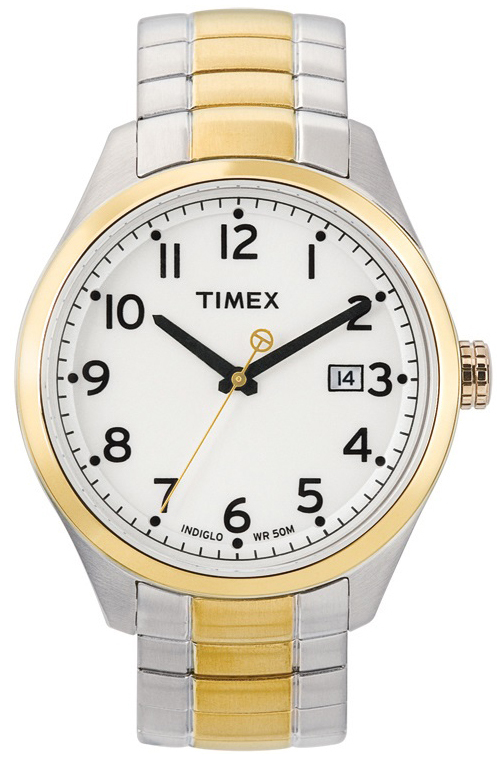 Timex Herrklocka T2M466 Vit/Stål Ø33 mm