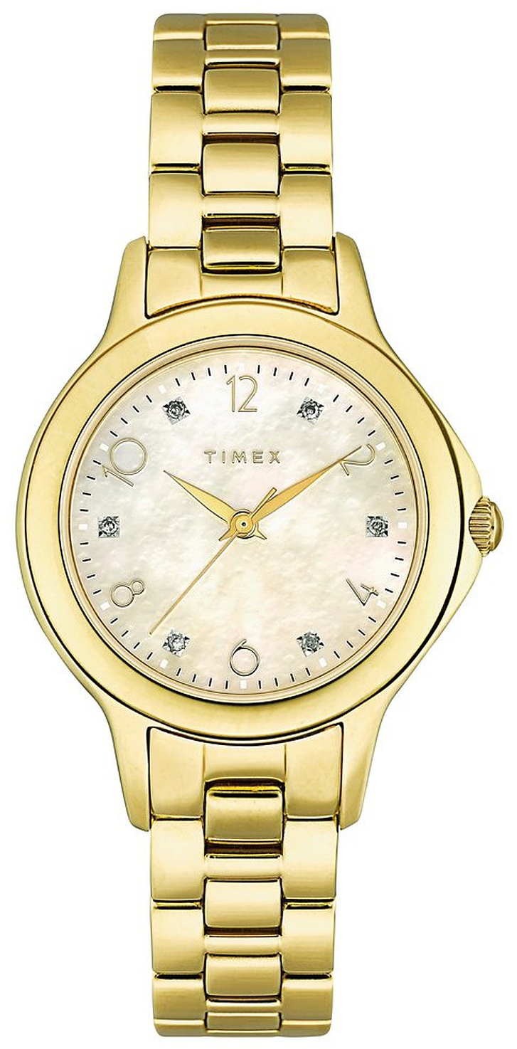 Timex Damklocka T2M580 Vit/Stål Ø28 mm