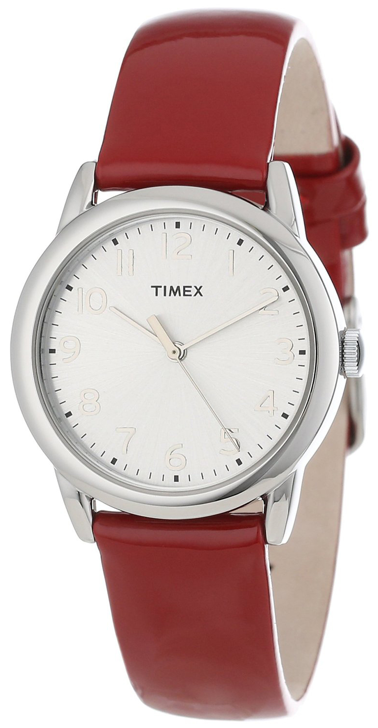 Timex Damklocka T2P0852M Silverfärgad/Läder Ø31 mm