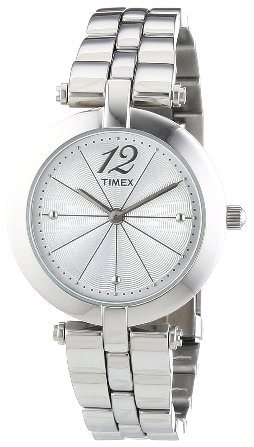 Timex Classic Damklocka T2P549 Silverfärgad/Stål Ø34 mm - Timex