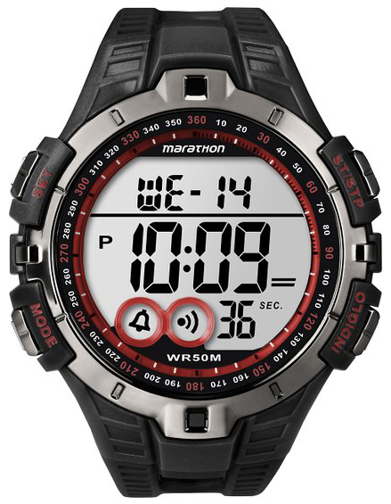 Timex Marathon Herrklocka T5K423 LCD/Resinplast Ø46 mm