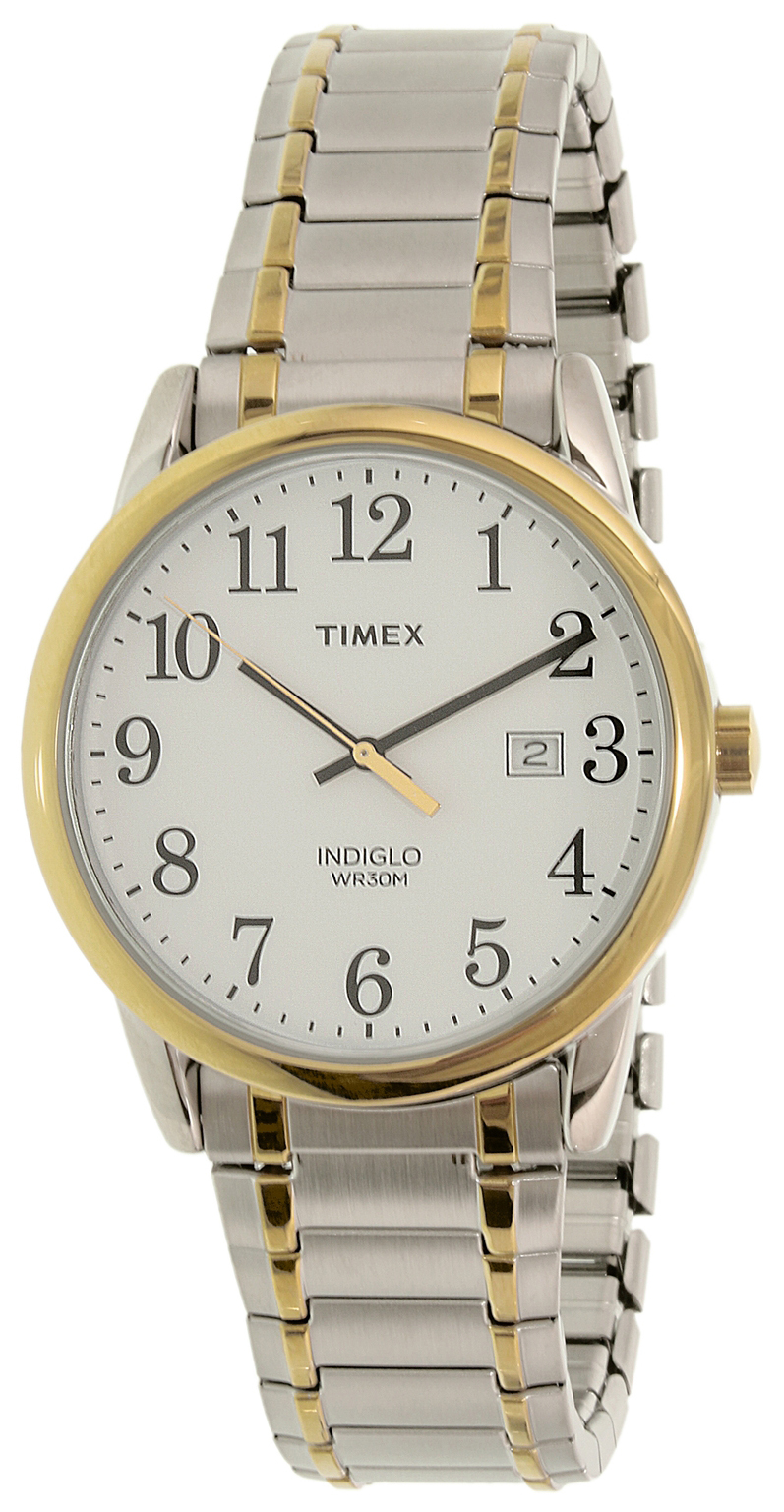 Timex Easy Reader Herrklocka TW2P81400 Vit/Gulguldtonat stål Ø38 mm - Timex
