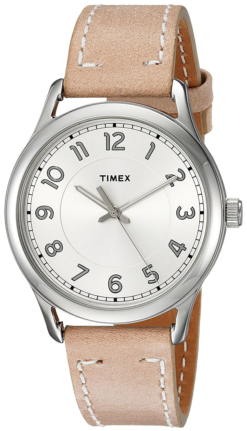 Timex 99999 Damklocka TW2R23200 Silverfärgad/Läder Ø36 mm - Timex