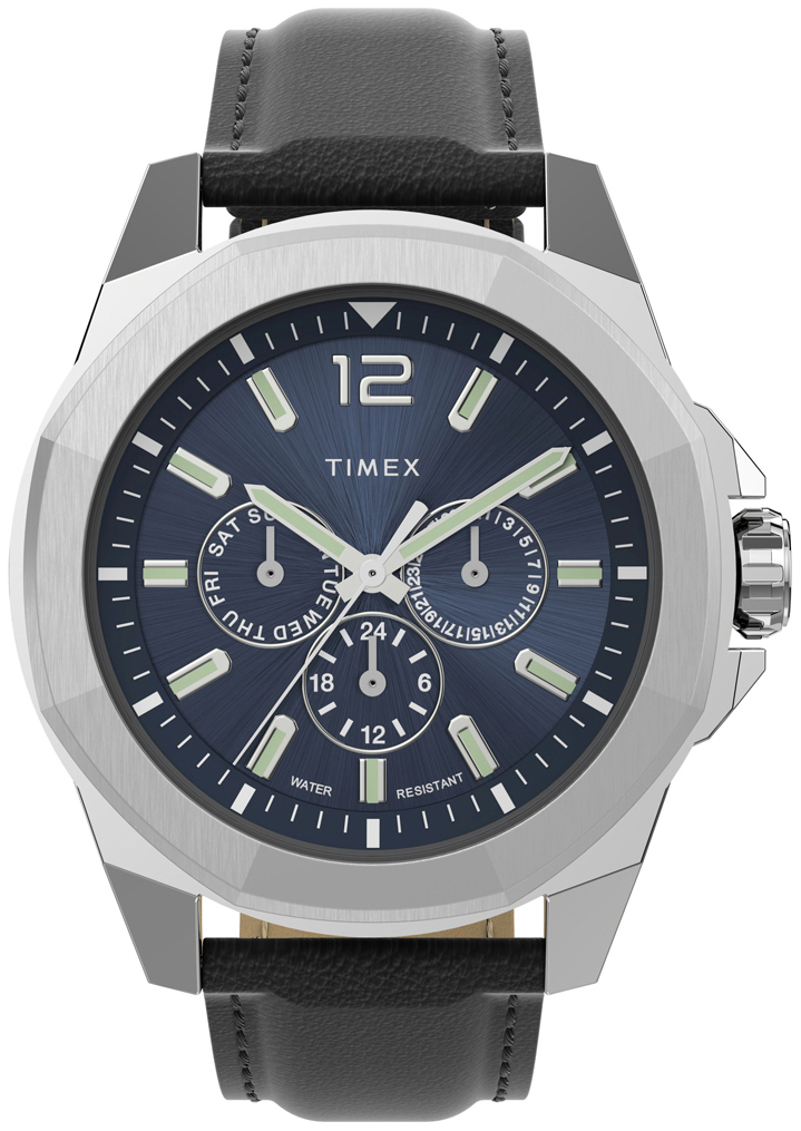 Timex Herrklocka TW2V43200 Essex Avenue Blå/Läder Ø44 mm - Timex