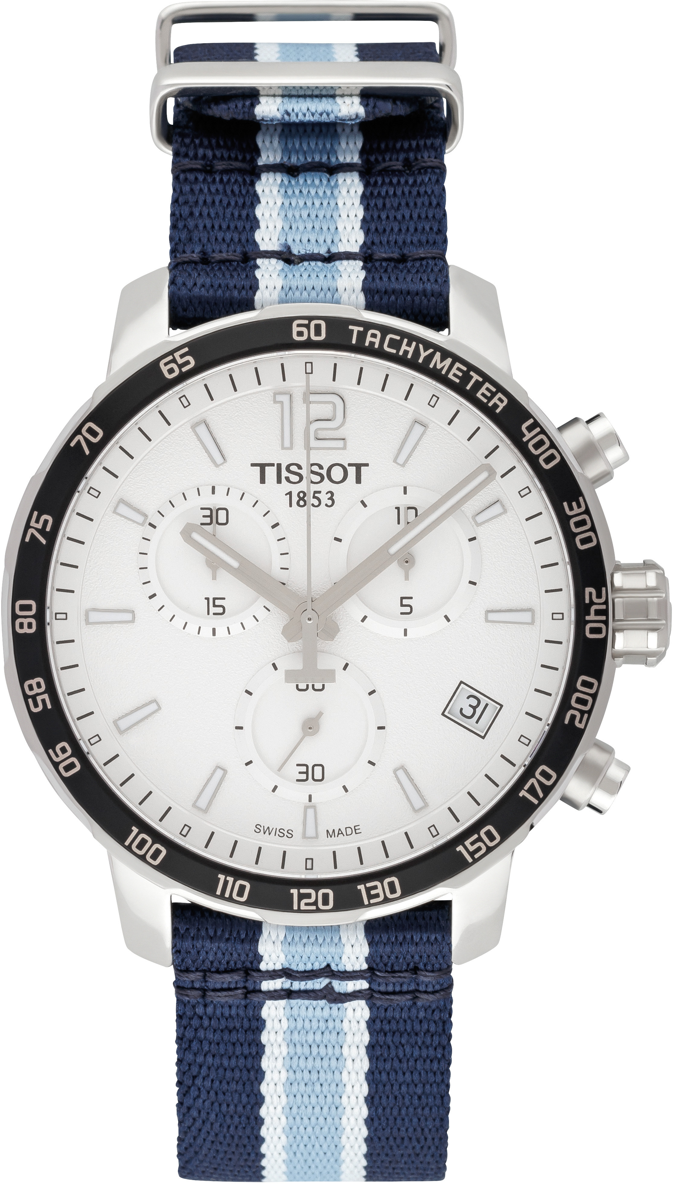 Tissot Herrklocka T095.417.17.037.20 Quickster Vit/St&aring;l &Oslash;42 mm