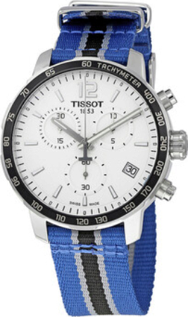 Tissot Herrklocka T095.417.17.037.26 Quickster Vit/Stål Ø42 mm
