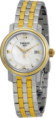 Tissot T-Classic PR 100 Lady Damklocka T097.010.22.118.00 Vit/Gulguldtonat - Tissot