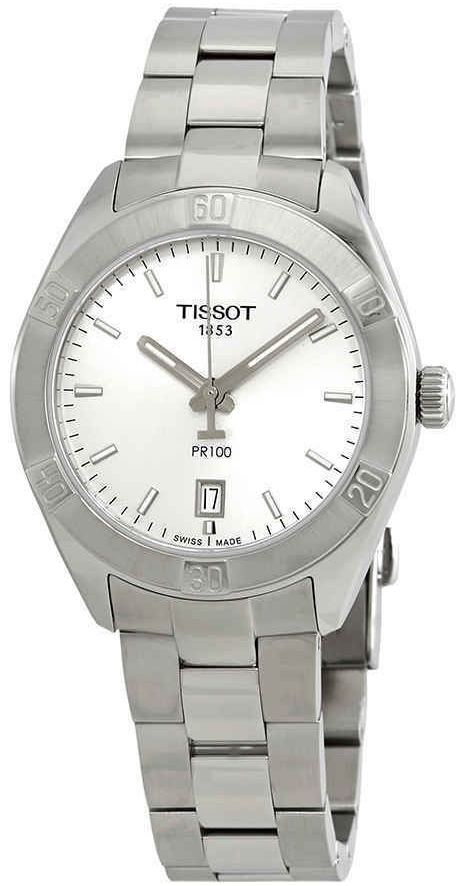 Tissot Damklocka T101.910.11.031.00 Pr 100 Silverfärgad/Stål Ø36 mm - Tissot