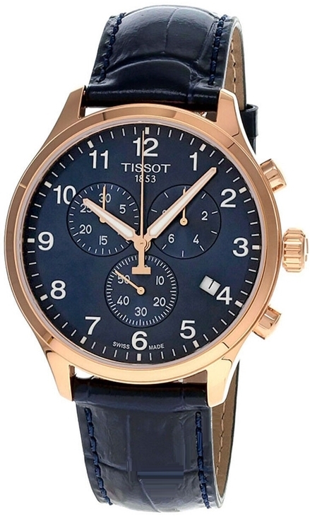 Tissot Herrklocka T116.617.36.042.00 T-Sport Blå/Läder Ø45 mm - Tissot