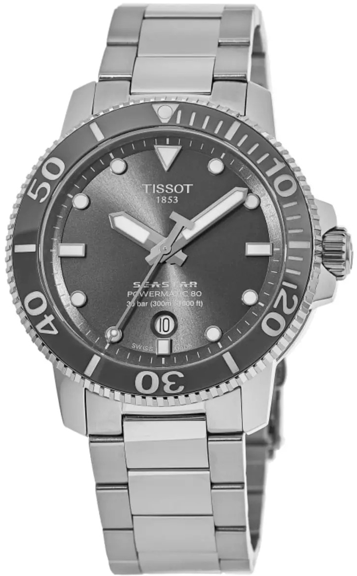 Tissot Herrklocka T120.407.11.081.01 Seastar Grå/Stål Ø43 mm - Tissot