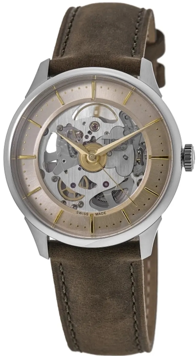 Tissot Herrklocka T139.836.16.261.00 Chemin Des Tourelles Brun/L&auml;der