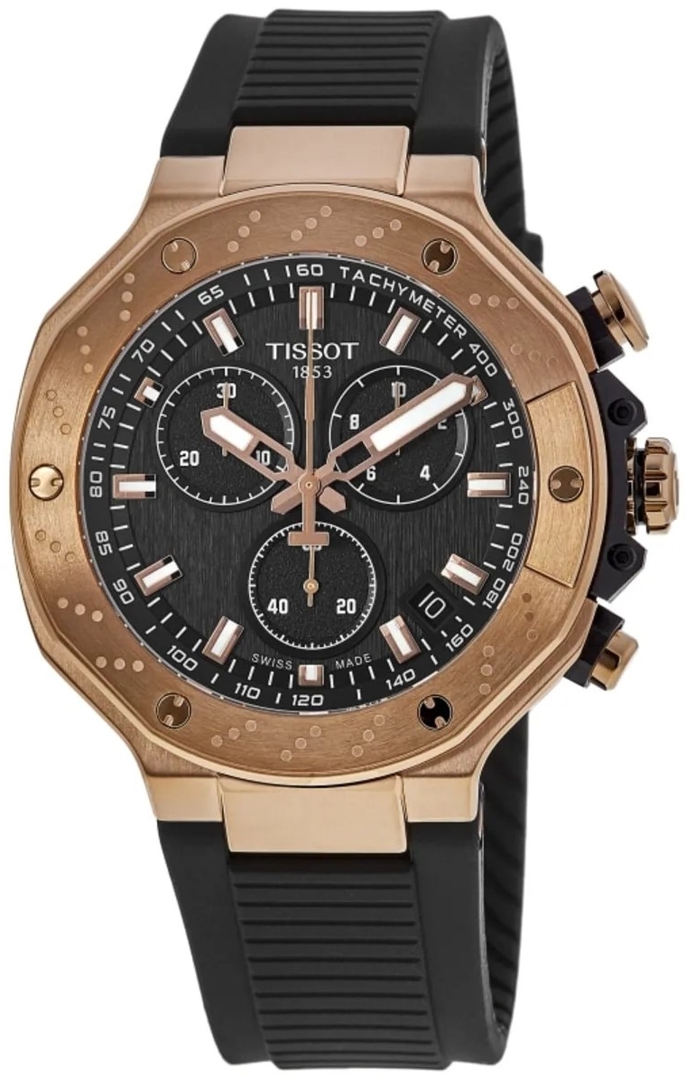 Tissot Herrklocka T141.417.37.051.00 T-Sport Svart/Gummi Ø45 mm - Tissot