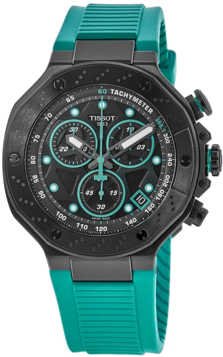 Tissot Herrklocka T141.417.37.051.01 T-Race Svart/Gummi &Oslash;45 mm