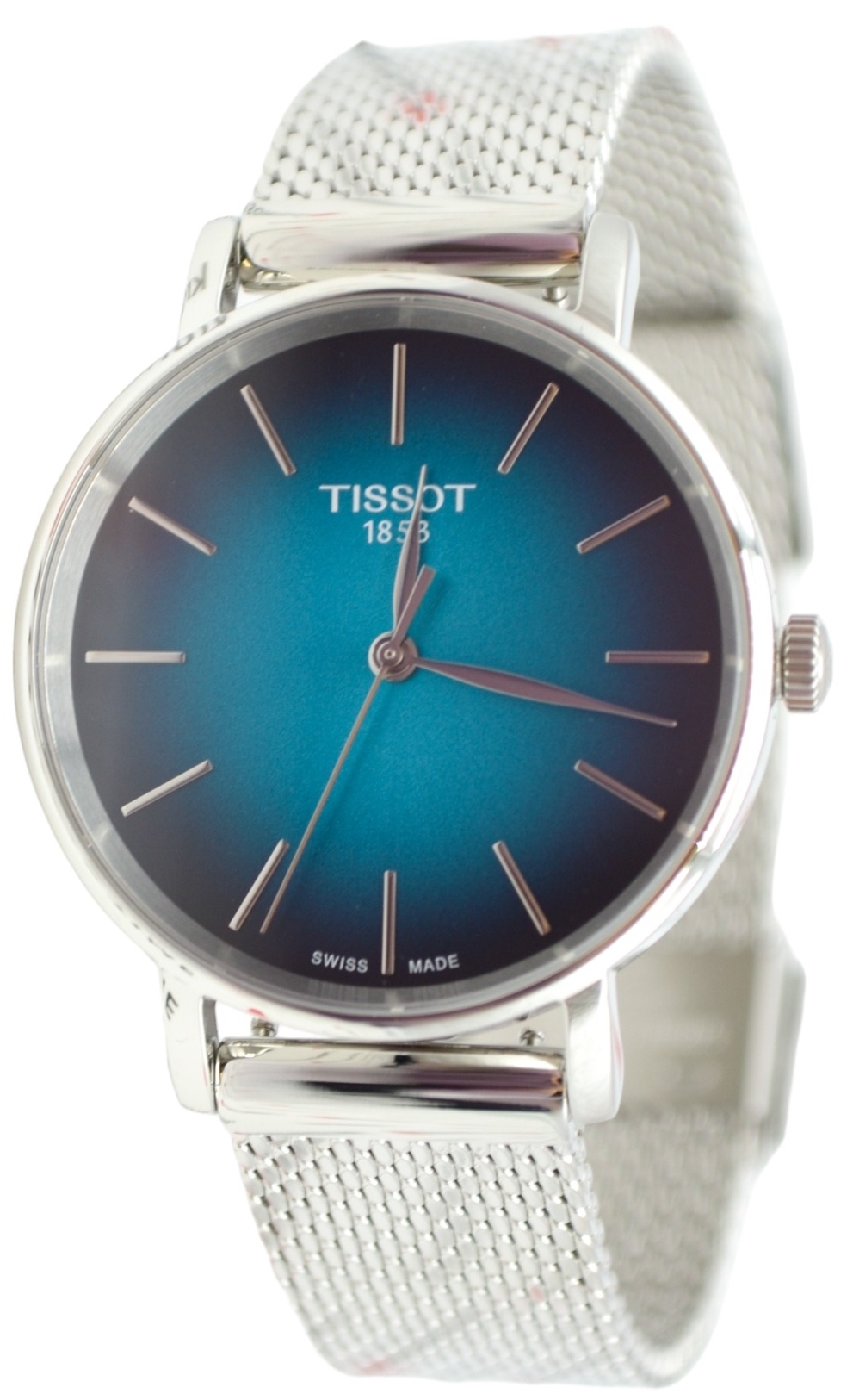 Tissot T143.210.11.091.00 T-Classic Everytime Grön/Stål Ø34 mm - Tissot