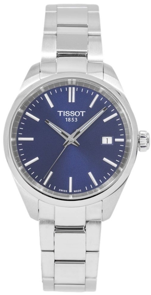 Tissot Damklocka T150.210.11.041.00 T-Classic Pr 100 Blå/Stål Ø34 - Tissot