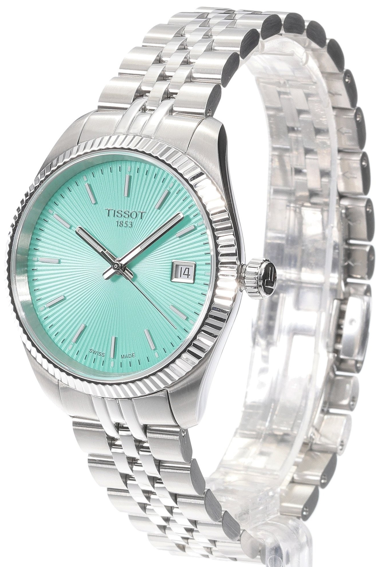 Tissot Damklocka T156.210.11.091.00 Ballade Gr&ouml;n/St&aring;l &Oslash;34 mm