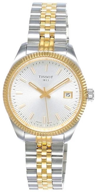 Tissot Damklocka T156.210.22.031.00 Ballade Silverf&auml;rgad/Guldtonat