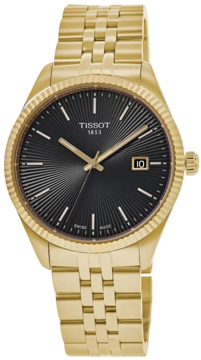 Tissot Herrklocka T156.410.33.051.00 Ballade Svart/Guldtonat st&aring;l