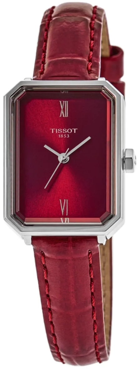 Tissot Damklocka T160.110.16.423.00 SRV R&ouml;d/L&auml;der 30x21.8 mm