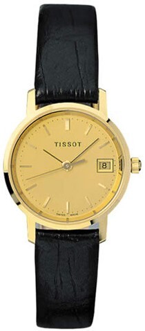 Tissot T-Gold Damklocka T71.3.114.21 Champagnefärgad/Läder Ø24 mm - Tissot