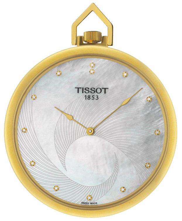 Tissot T-Pocket Lepine Diamonds T82.4.502.76 Vit Ø41.5 mm