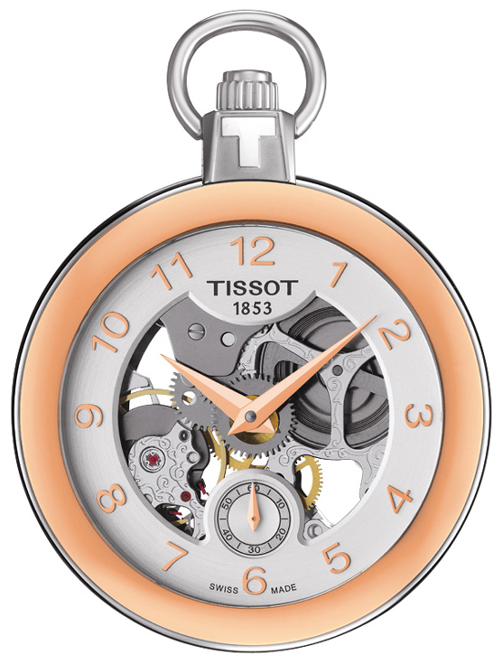Tissot T-Pocket 1920 Mechanical T853.405.29.412.01 Silverfärgad Ø49 mm - Tissot
