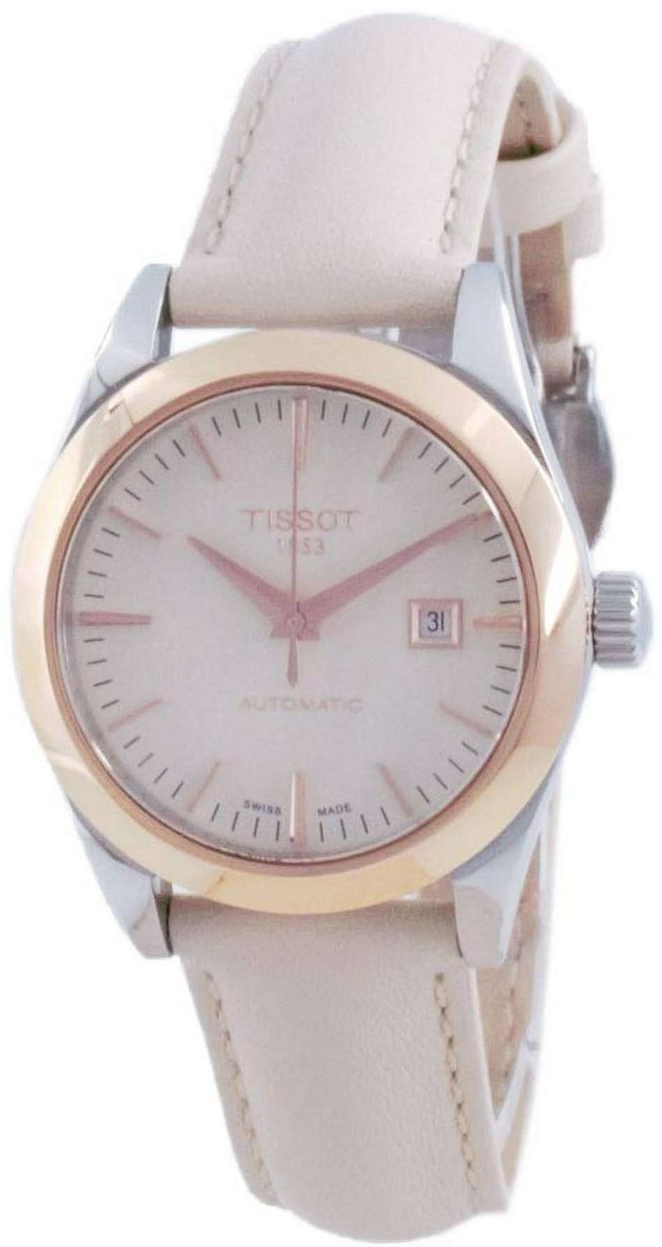 Tissot Damklocka T930.007.46.261.00 T-Gold Beige/Läder Ø29 mm - Tissot