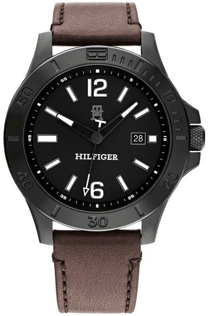 Tommy Hilfiger Herrklocka 1710530 Ryan Svart/Läder Ø46 mm - Tommy Hilfiger
