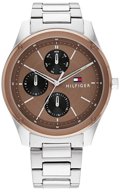 Tommy Hilfiger Herrklocka 1710533 Tyler Brun/Stål Ø43 mm - Tommy Hilfiger