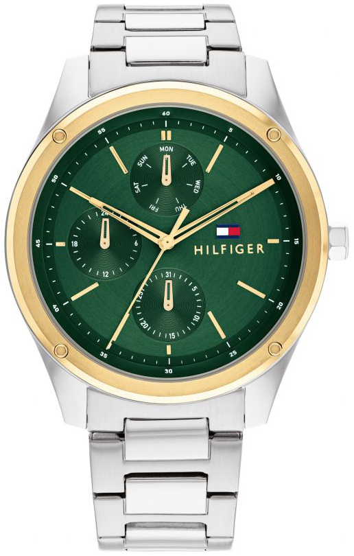 Tommy Hilfiger Herrklocka 1710537 Tyler Grön/Stål Ø43 mm - Tommy Hilfiger