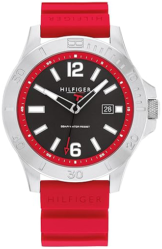 Tommy Hilfiger Herrklocka 1710540 Ryan Grå/Gummi Ø46 mm - Tommy Hilfiger