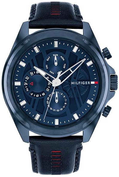 Tommy Hilfiger Herrklocka 1710655 Jax Blå/Läder Ø48 mm