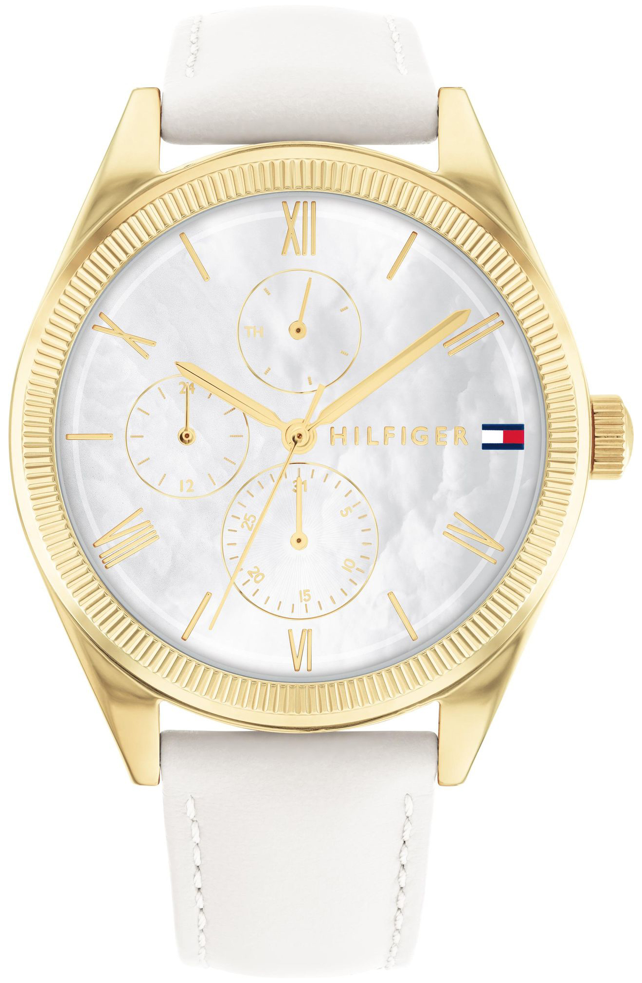 Tommy Hilfiger Damklocka 1782594 Monica Vit/Läder Ø38 mm - Tommy Hilfiger